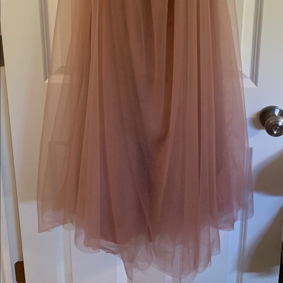 Dusty Rose Tulle Maxi Skirts - Picture 2 of 8